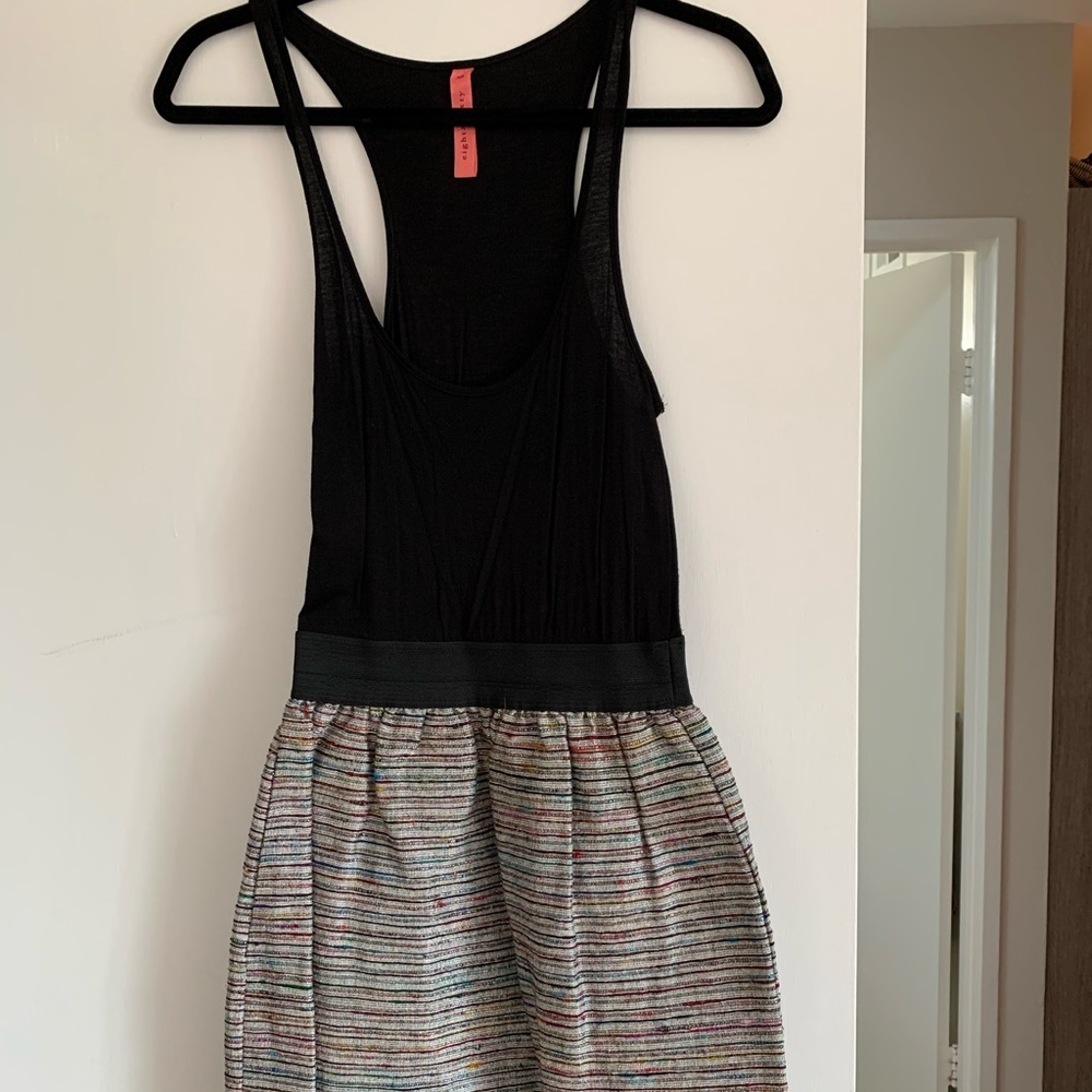 Eight sixty - Dress with metallic skirt